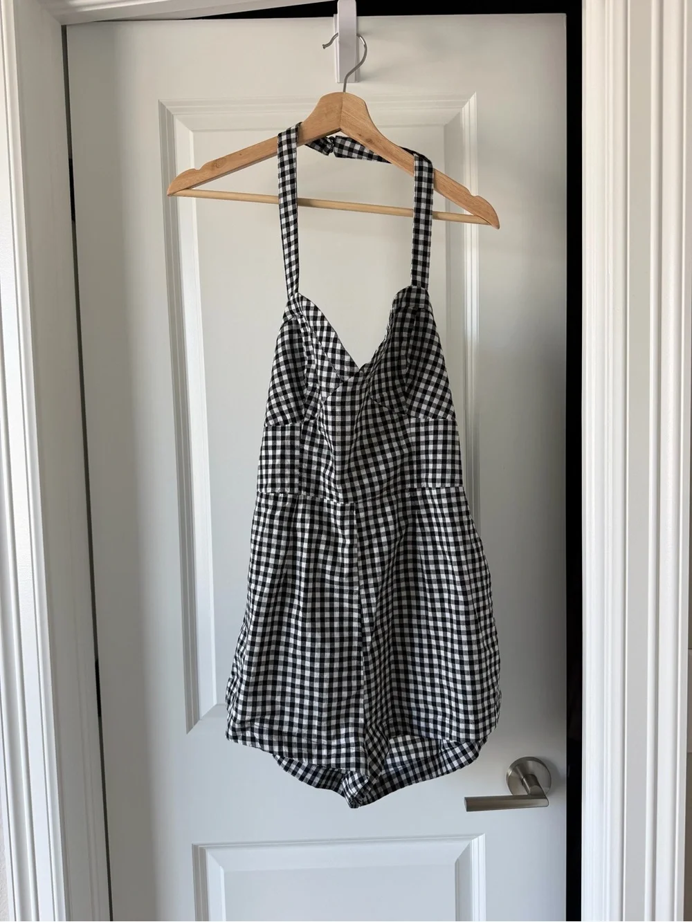 Maeve Black & White Gingham Blouse - Picture 3 of 6